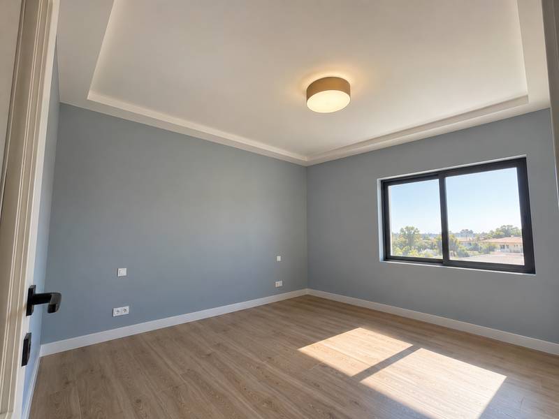 Quarto com teto em pladur concluído